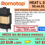 Krbová vložka ROMOTOP Heat L 2G S s rámom - výpredaj, akcia